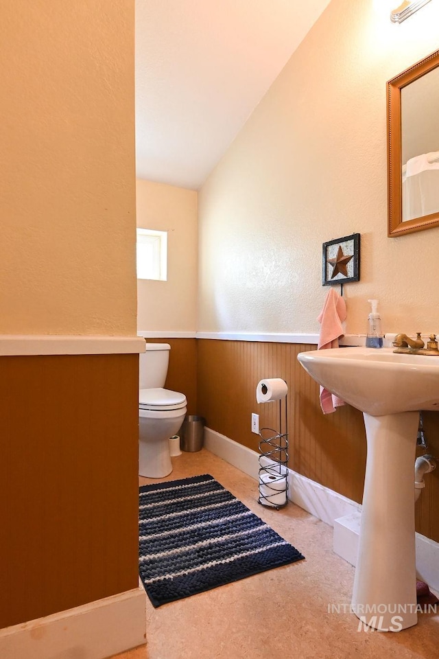221 N Union St, Star, ID 83669 - bathroom with toilet and vaulted ceiling