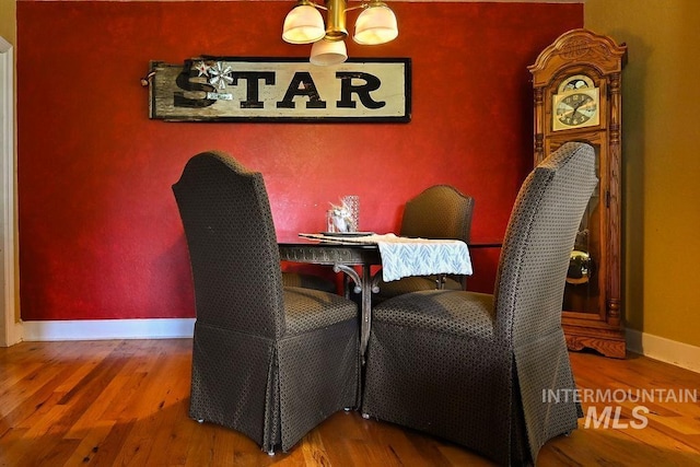 221 N Union St, Star, ID 83669 - dining area with wood finished floors and baseboards