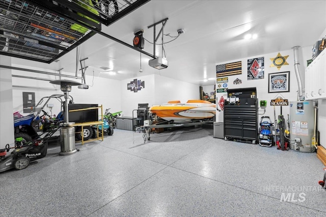 1499 W Blue Downs St, Meridian, ID 83642 - garage featuring water heater, a garage door opener, and electric panel