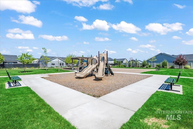 1499 W Blue Downs St, Meridian, ID 83642 - community jungle gym with a residential view