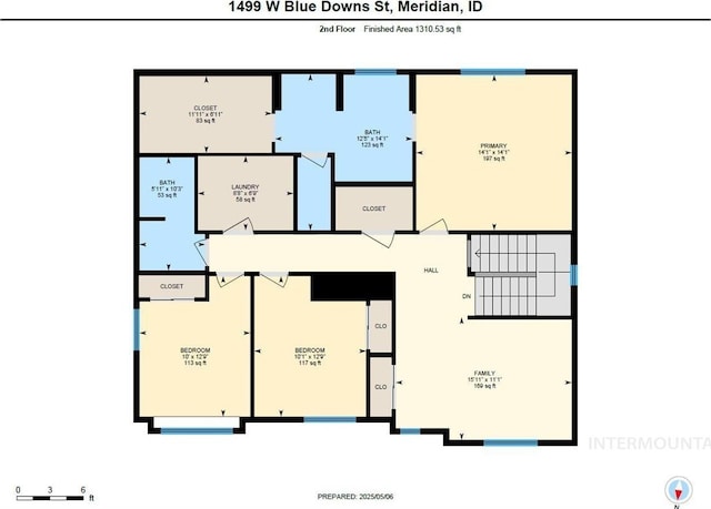 1499 W Blue Downs St, Meridian, ID 83642 - floor plan / room layout