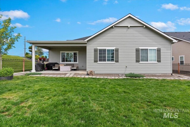 8291 W Corinthia St, Eagle, ID 83616 - back of house featuring a patio