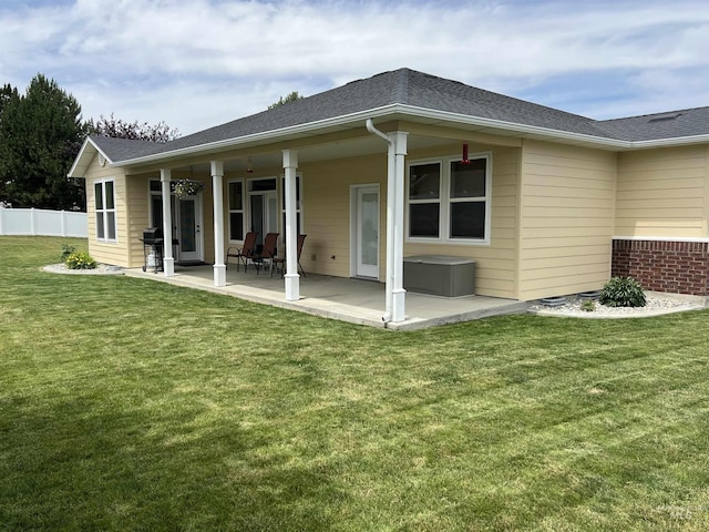 554 Valley Circle Rd, Hagerman, ID 83332 - back of house with a patio area and roof with shingles