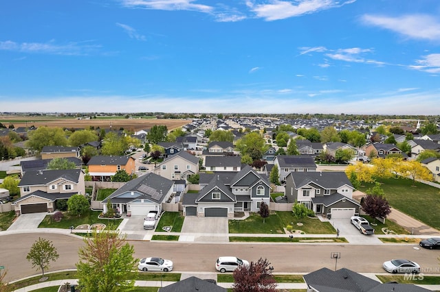 aerial view featuring a residential view