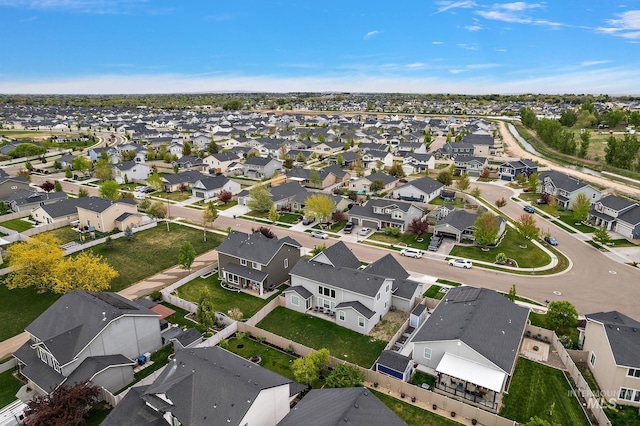 aerial view featuring a residential view