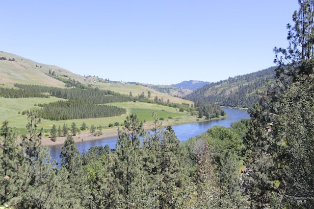 19801 Pinehaven Ln, Lenore, ID 83541 - water view featuring a mountain backdrop