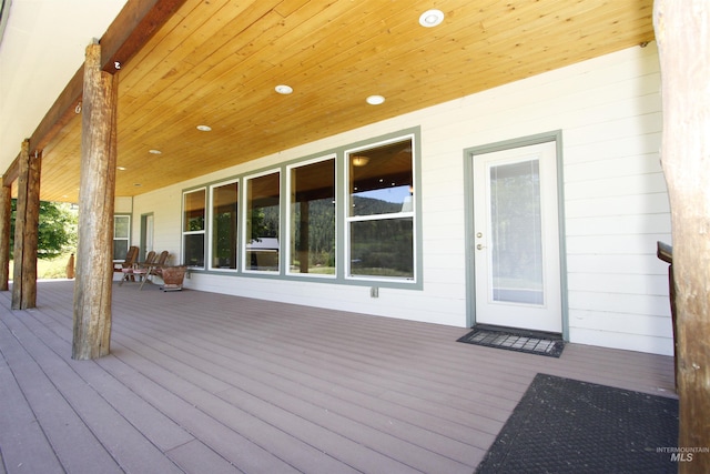 19801 Pinehaven Ln, Lenore, ID 83541 - view of wooden deck