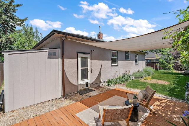3209 W Plant Dr, Boise, ID 83703 - view of wooden deck