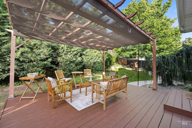 3376 E Echo Ct, Boise, ID 83712 - wooden deck with a pergola
