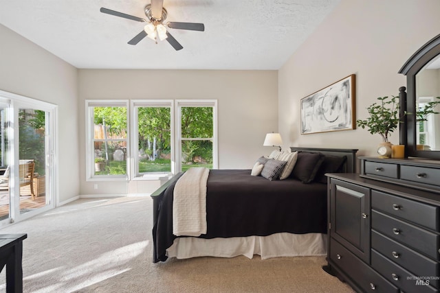 3376 E Echo Ct, Boise, ID 83712 - carpeted bedroom with access to exterior and a ceiling fan