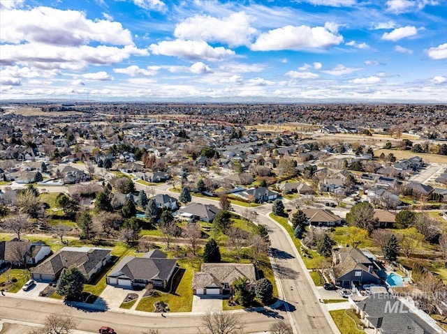 drone / aerial view featuring a residential view