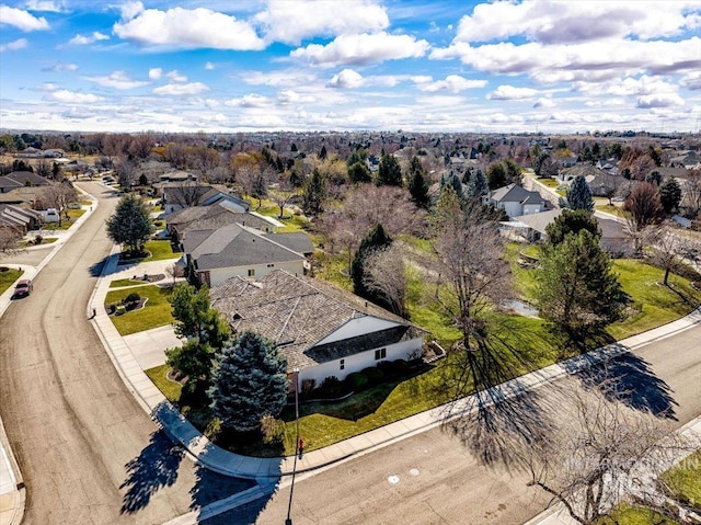 bird's eye view featuring a residential view