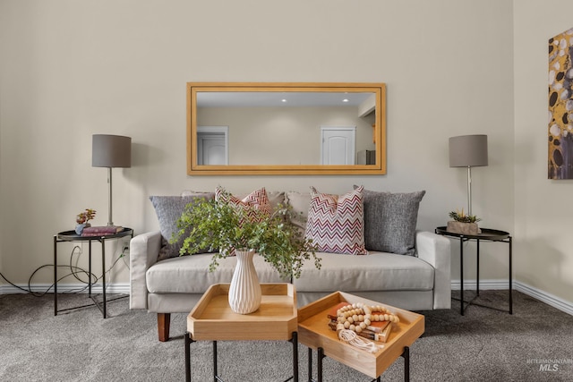 5873 N Collister Dr, Boise, ID 83703 - carpeted living room featuring baseboards