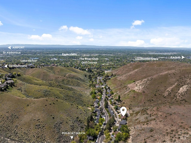 5873 N Collister Dr, Boise, ID 83703 - view of property location