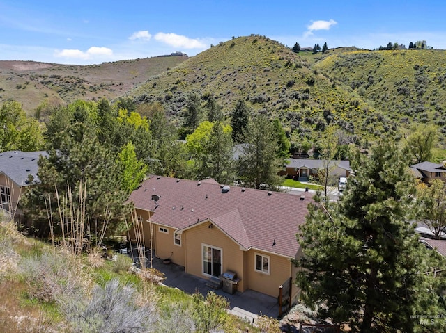 5873 N Collister Dr, Boise, ID 83703 - view from above of property featuring mountains
