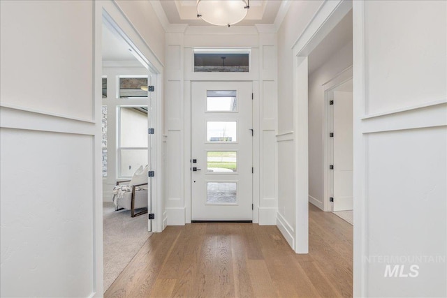 6201 W Redland Dr, Eagle, ID 83616 - entryway featuring light wood-style floors and baseboards