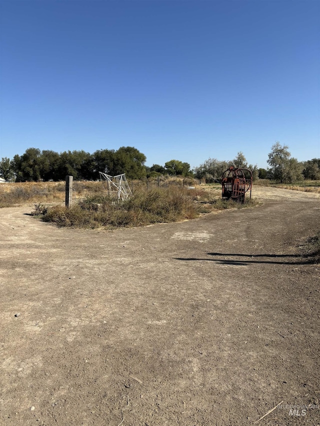 view of road featuring a rural view