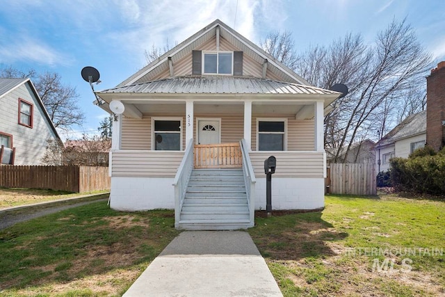 515 W College Ave, Saint Maries, ID 83861 - view of front of property with a porch and a metal roof