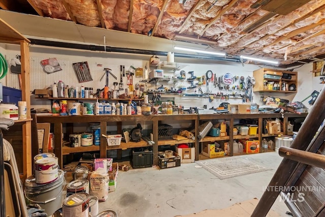 view of storage area