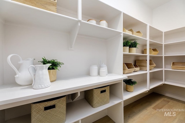 view of storage area