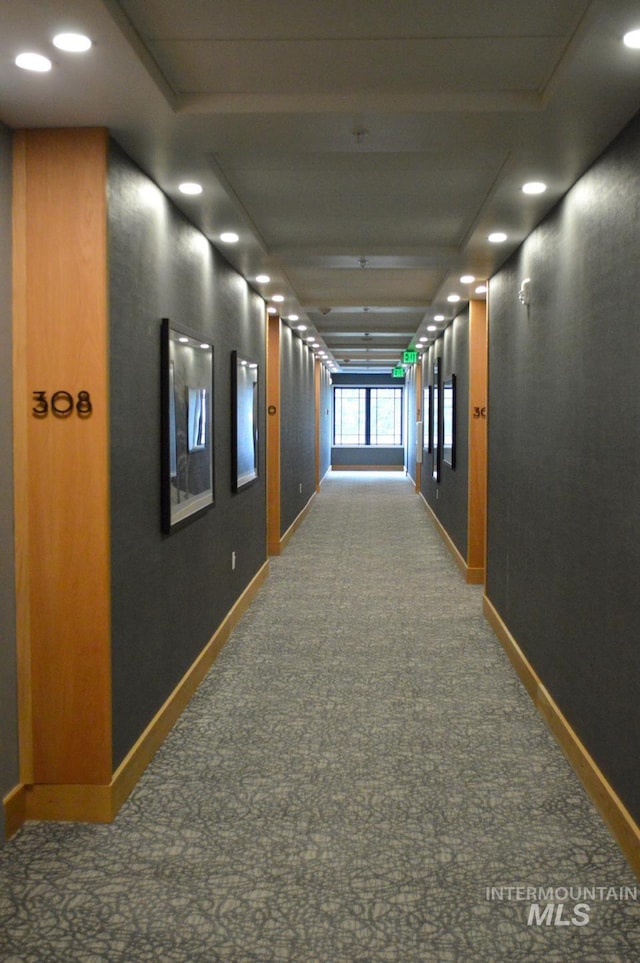 780 Village Dr Unit 308, Donnelly, ID 83615 - hall with recessed lighting, baseboards, and carpet