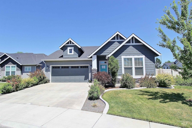 3550 E Santo Stefano Dr, Meridian, ID 83642 - craftsman-style home featuring driveway, stone siding, and a garage