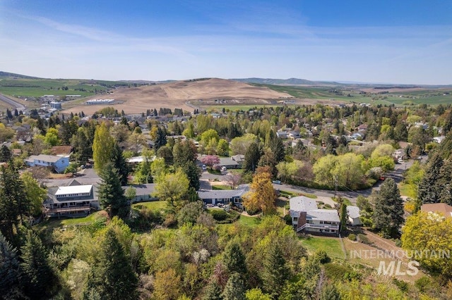606 S Ridge Rd, Moscow, ID 83843 - aerial view of property's location featuring mountains