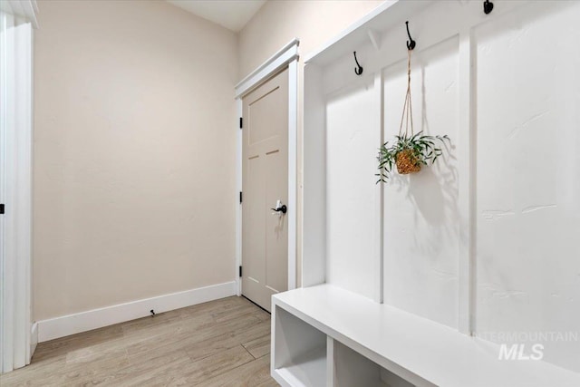 14942 Midway Rd, Nampa, ID 83651 - mudroom featuring light wood-style floors and baseboards