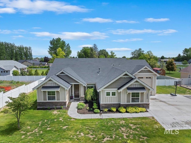 14942 Midway Rd, Nampa, ID 83651 - craftsman house with stone siding, board and batten siding, and a shingled roof