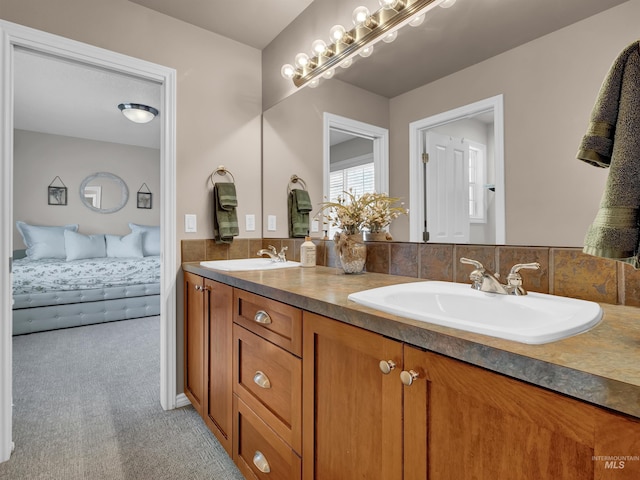 1546 N Dragonfly Ct, Eagle, ID 83616 - bathroom featuring ensuite bathroom, double vanity, and a sink