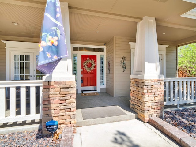 1546 N Dragonfly Ct, Eagle, ID 83616 - entrance to property with a porch