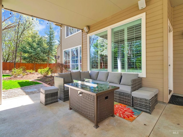 1546 N Dragonfly Ct, Eagle, ID 83616 - view of patio featuring fence and an outdoor hangout area