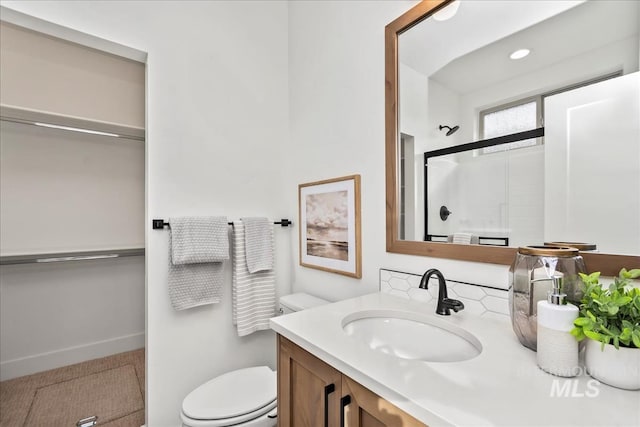 11270 S Saylis Way, Kuna, ID 83634 - bathroom with vanity and a shower with door
