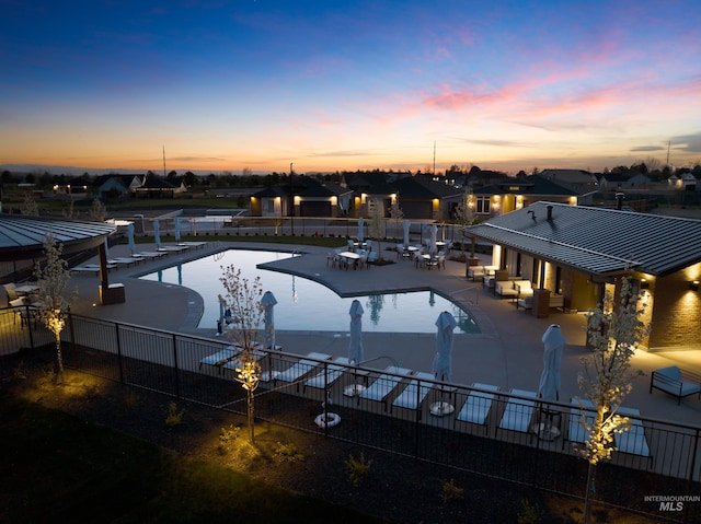 11270 S Saylis Way, Kuna, ID 83634 - community pool featuring a patio, outdoor lounge area, and a residential view