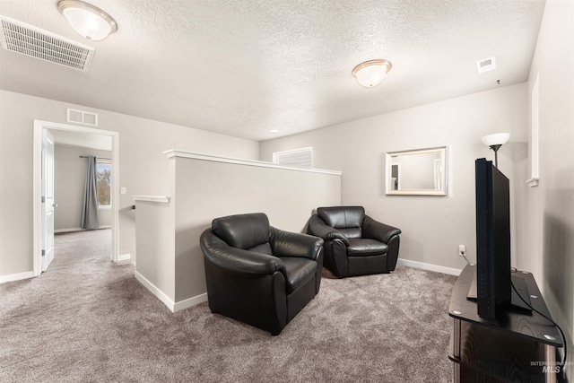 3065 E Ionia Ct, Meridian, ID 83642 - carpeted living area with a textured ceiling and baseboards
