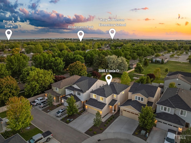 3065 E Ionia Ct, Meridian, ID 83642 - aerial view of residential area