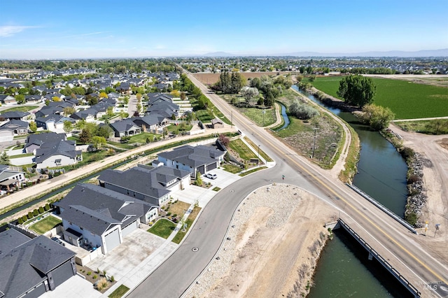3056 E Columbus River Ct, Nampa, ID 83686 - birds eye view of property featuring a water view and a residential view