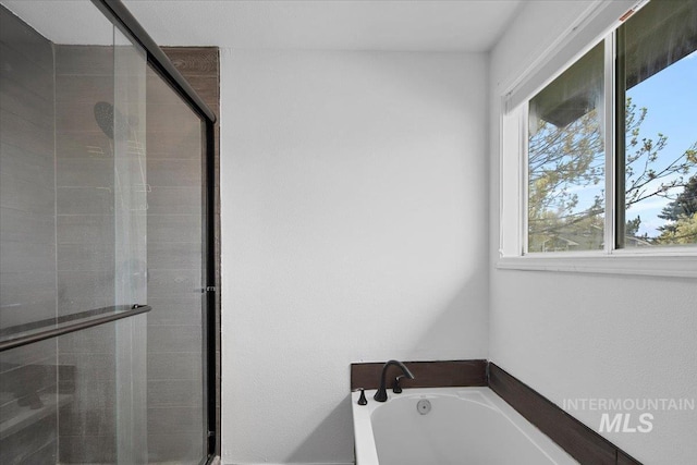2702 N Camden Pl, Boise, ID 83704 - bathroom with a bath and a stall shower