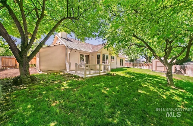 900 N Player Ave, Eagle, ID 83616 - back of house featuring a deck