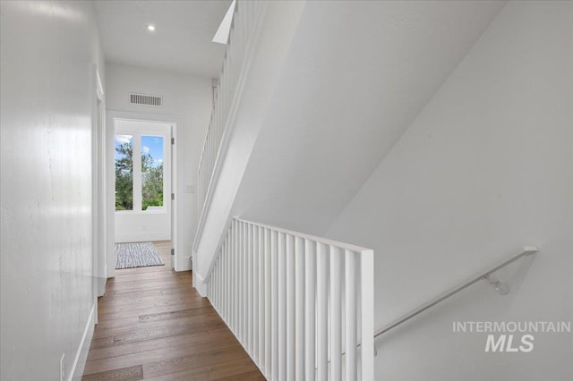 343 E Palapa Ln, Garden City, ID 83714 - corridor featuring recessed lighting, wood finished floors, and baseboards