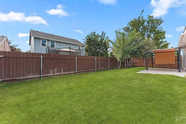 16170 Golddust Pl, Caldwell, ID 83607 - fenced backyard featuring a patio