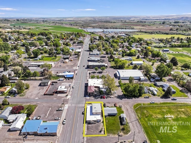 111 Main, Hagerman, ID 83332 - aerial view of property's location with property boundaries highlighted