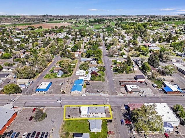 111 Main, Hagerman, ID 83332 - aerial view of property and surrounding area featuring property parcel outlined