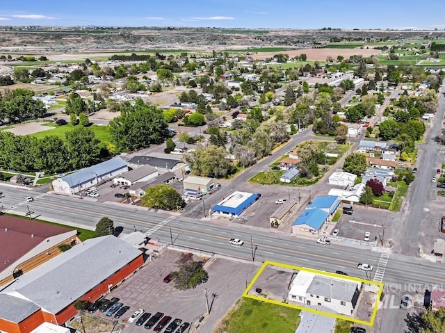 111 Main, Hagerman, ID 83332 - aerial view of residential area featuring property boundaries highlighted