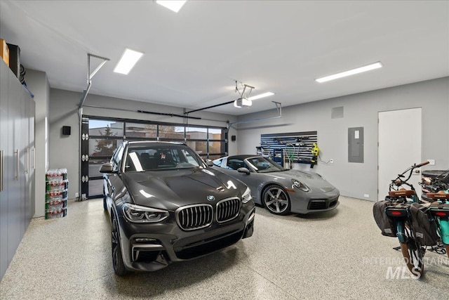 1865 E Lone Shore Ln, Eagle, ID 83616 - garage featuring a garage door opener and electric panel