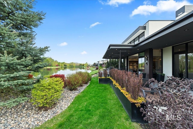 1865 E Lone Shore Ln, Eagle, ID 83616 - view of yard with a water view