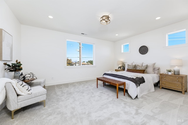 12507 S Lenora Pl, Nampa, ID 83686 - carpeted bedroom with visible vents, baseboards, and recessed lighting