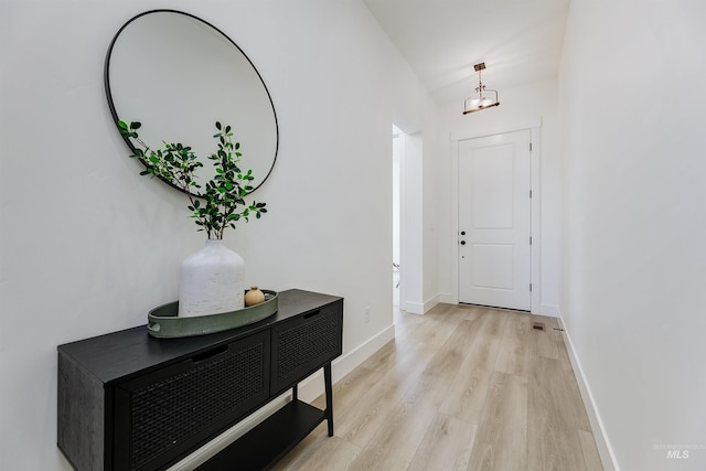 12507 S Lenora Pl, Nampa, ID 83686 - foyer entrance featuring baseboards and light wood-style floors