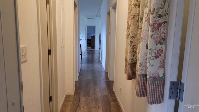 1455 S 2190 E, Malta, ID 83342 - hallway with dark wood finished floors and baseboards
