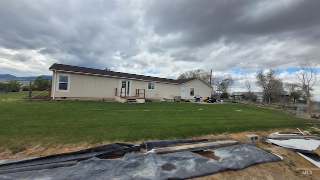 1455 S 2190 E, Malta, ID 83342 - back of property with crawl space and a yard